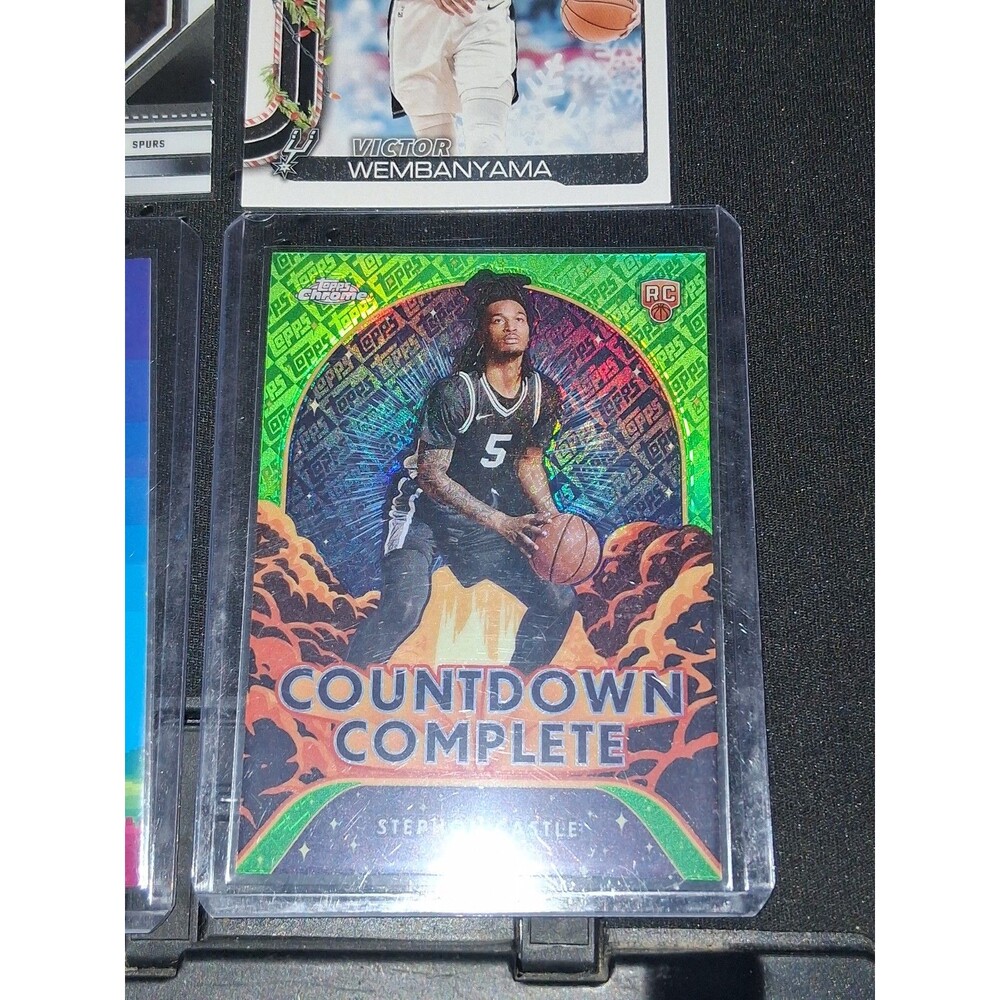 2024-25 Topps Chrome Countdown Complete Stephon Castle #CC-13 [Green Refractor]